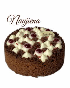 Kreminis varškės pyragas su braškėmis – Mon Ami pyragas