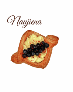 Gyvenimo gausa su vanilės kremu ir uogomis – Mon Ami sviestinis kepinys su šilauogėmis, vaniliniu kremu ir Mascarpone sūriu.