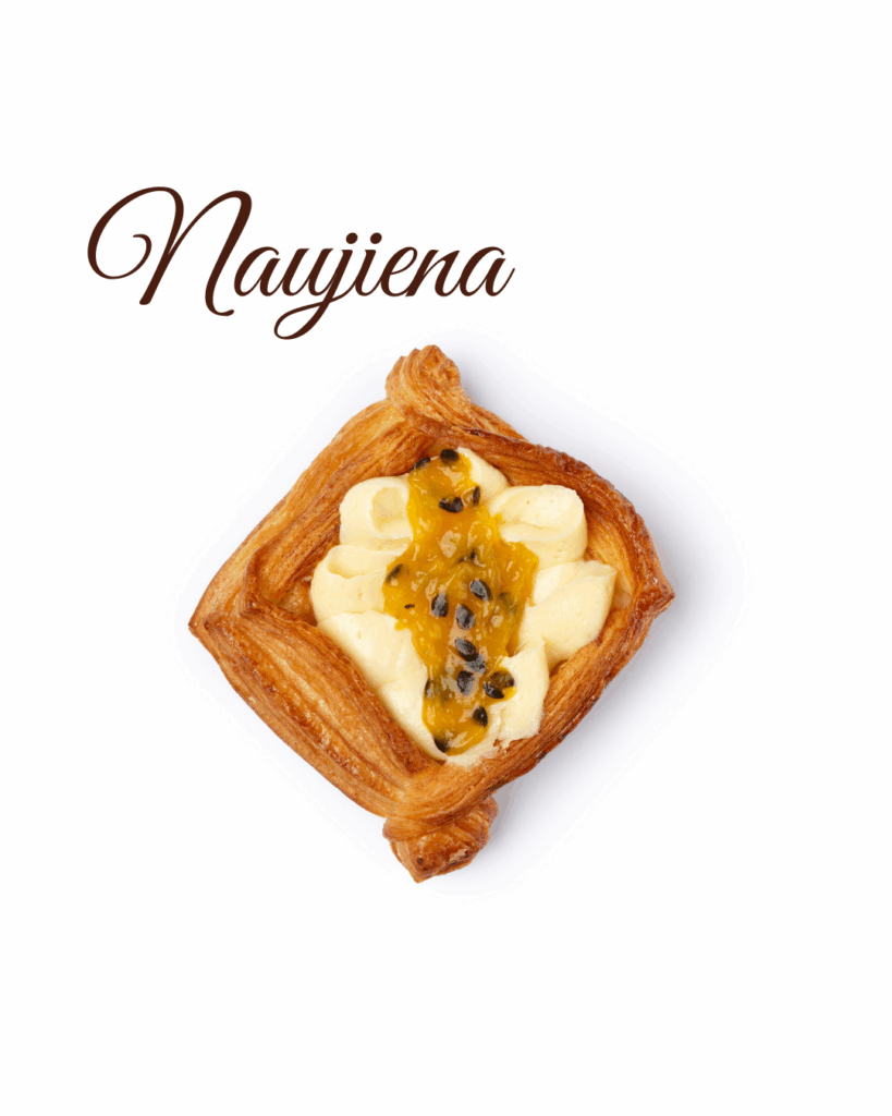 Kreminis sluoksnelis su mangais – gaivus Mon Ami desertas